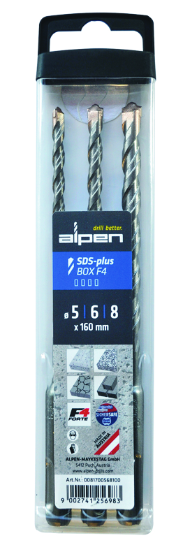 Set SDS+ Profesional – 3 Burghie pentru Găurire Rapidă și Precizie Impecabilă